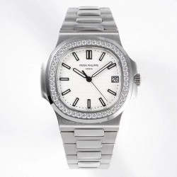 Nautilus 5711/1A PPF V4 SS & Diamond White Dial Swiss 324SC (Free Box)