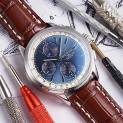 Premier Chrono 42 BLSF SS Blue Dial Swiss 7750