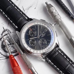Premier Chrono 42 BLSF SS Black Dial Swiss 7750