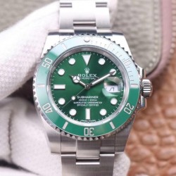 Submariner Date 116610 LV Noob Factory V11 2021 SS 904L Green Dial Swiss 3135