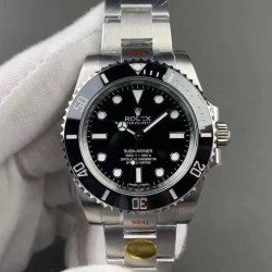 Submariner No Date 114060 Noob Factory V11 2021 SS 904L Black Dial Swiss 3130