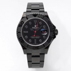 Yacht-Master 40 116622 Red Line VRF PVD Black Dial Swiss 3135