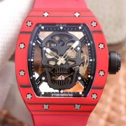 RM052-01 JBF Red Forged Carbon Skeleton Dial Swiss Tourbillon