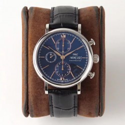 Portofino Chrono ZF SS Blue Dial Gold Markers Swiss 79320