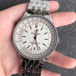 Navitimer Automatic 41mm V7F SS White Dial Swiss 2824