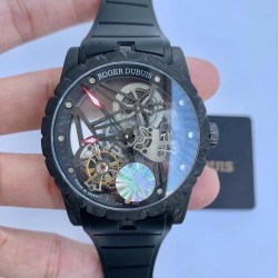 Excalibur Flying Tourbillon DBEX0577 BBRF Forged Carbon Skeleton Dial Swiss Tourbillon