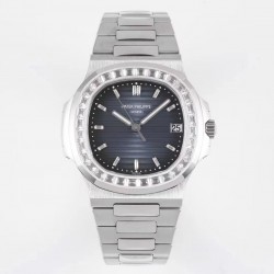 Nautilus 5711 PPF V4 SS & Diamond Blue Dial Swiss 324SC (Free Box)