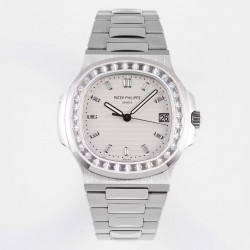 Nautilus 5711 PPF V4 SS & Diamond White Dial Swiss 324SC (Free Box)