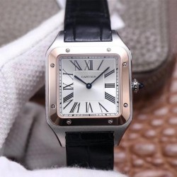 Santos Dumont XL F1F SS & RG Silver Dial M9015