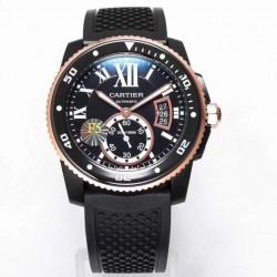 Calibre Diver W2CA0004 42mm F5F PVD & RG Black Dial Swiss 1904