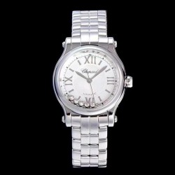 Happy Sport 36mm Automatic YF Ladies SS Silver Dial Swiss 2892