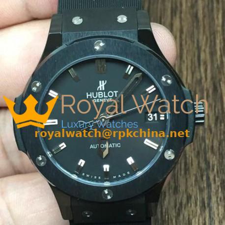 Replica Hublot Big Bang Black Ceramic Black Dial Swiss 9015