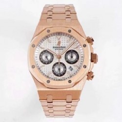 Royal Oak Chrono 26331 BF RG Silver Dial Swiss 7750