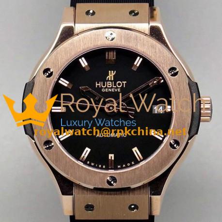 Replica Hublot Big Bang Rose Gold Black Dial Swiss 2824-2