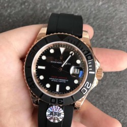 Yacht-Master 40 116655 SATS AFF RG Black Dial Swiss 2836