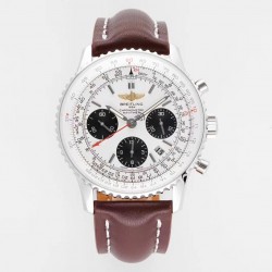Navitimer 01 43mm BLSF SS White Dial Swiss 7750
