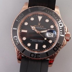Yacht-Master 40 116655 D1F RG Black Dial Swiss 2836