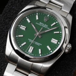 Oyster Perpetual 36 126000 KRF SS 904L Green Dial Swiss 2824