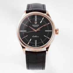 Cellini KZF RG Black Dial Roman Markers Swiss 3132