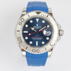 Yacht-Master 40 116622 EWF SS 904L Blue Dial Blue Rubber Strap Swiss 3235