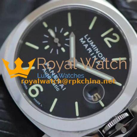 Replica Panerai Luminor Marina PAM 48 Stainless Steel Black Dial Swiss 7750