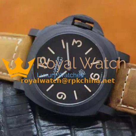 Replica Panerai Luminor Base PAM 360 Black Ceramic Black Dial Swiss P3000