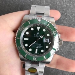 Submariner Date 116610 LV Noob Factory V12 2021 SS 904L Green Dial Swiss 3135
