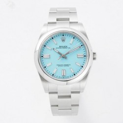 Oyster Perpetual 41 124300 GMF SS 904L Tiffany Dial Swiss VR 3230