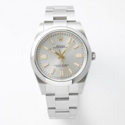 Oyster Perpetual 41 124300 GMF SS 904L Silver Dial Swiss VR 3230