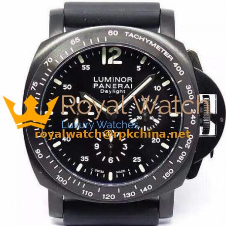 Replica Panerai Luminor Daylight PAM 250 Special Edition Black Ceramic Black Dial Swiss 7750
