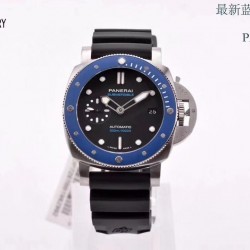 Luminor Submersible PAM1209 42mm VSF SS Grey Dial Blue Ceramic Bezel Swiss XXXIV