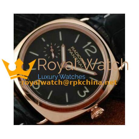 Replica Panerai Radiomir Historic PAM 378 Rose Gold Black Dial Swiss P999