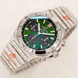 Chronomat B01 GF SS Green Dial Swiss 7750