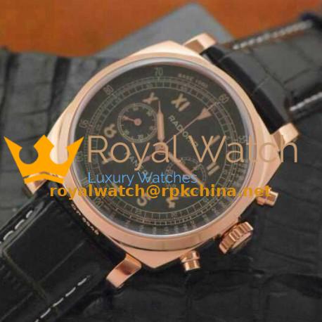 Replica Panerai Radiomir 1940 PAM 519 Rose Gold Black Dial Swiss Lemania