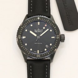 Fifty Fathoms Bathyscaphe GF V2 Ceramic Black Dial Swiss 1315 (Free Strap)