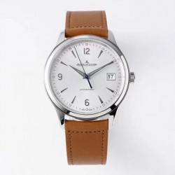 Master Control Date Q4018420 ZF SS Silver Dial Brown Leather Strap Swiss 899/1