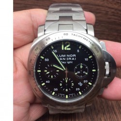 Luminor Daylight PAM 250 SS Black Dial Swiss 7750