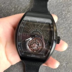 Vanguard V45 FM2001-02 ABF PVD Black Dial Swiss Tourbillon