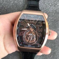 Vanguard V45 FM2001-02 ABF RG Black Dial Swiss Tourbillon