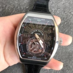 Vanguard V45 FM2001-02 ABF SS Black Dial Swiss Tourbillon