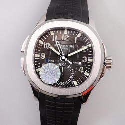 Aquanaut Travel Time 5164A GRF SS Grey Dial Swiss 324 SC V2