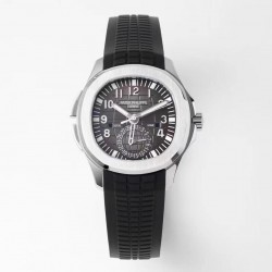 Aquanaut Travel Time 5164A ZF SS Black Dial Swiss 324 SC (Home indicator works)