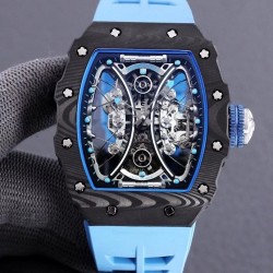 RM 53-01 Tourbillon Pablo Mac Donough JBF Forged Carbon Blue Skeleton Dial Swiss Tourbillon V2
