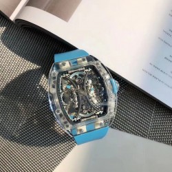 RM 53-01 Tourbillon Pablo Mac Donough JBF Sapphire Blue Skeleton Dial Swiss Tourbillon V2