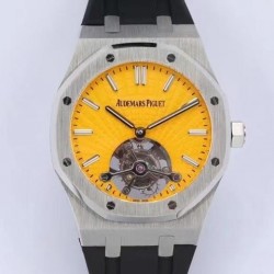 Royal Oak Tourbillon Extra Thin 26522 R8F SS Yellow Dial Swiss 2924