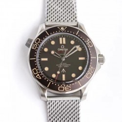 Seamaster Diver 300M James Bond 007 "No Time To Die" ORF SS Black Dial Swiss 8806 (Free Strap)