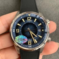 Polaris Memovox  JQKF SS Blue Dial Black Rubber Strap Swiss 2824 V8
