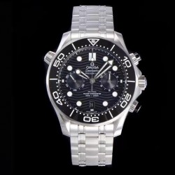 Seamaster 300M Chrono OMF SS Black Dial  Swiss 9900