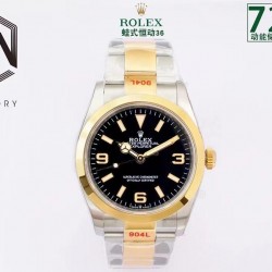 Explorer 36 124273 Baselworld 2021 EWF YG & SS 904L Black Dial Swiss 3230