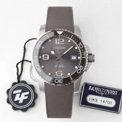 HydroConquest ZF SS Anthracite Dial Grey Rubber Strap Swiss 2824